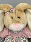 Vtg 1993 Commonwealth Bunny Rabbit In Floral Outfit Plush 12    Stuffed Animal