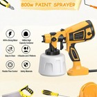 850w High Pressure Electric Paint Sprayer 1400ml Hvlp Spray Paint Gun 4 Nozzles