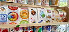Retro Stickers Off The Roll  Sparkle  Rainbows  Hearts  Unicorns   You Choose 