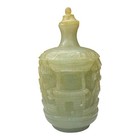 Antique Chinese Carved Jade Snuff Bottle     Scenic Relief Design  3  Qing Era