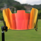 Revo Inferno Red Anti-fog  Full Size Football Visor Youth And Adult  Plus Clips