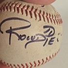 2008 Indianapolis Indians Baseball Signed Rowdie  mascot  And A Player 125th Ann