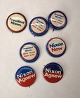 Lot Of 83 60s-70s Vintage Button Pins  Political  Nixon  Agnew  Mcgovern  Oct  9