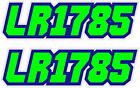 Custom Printed Snowmobile Registration Numbers Lettering With Outline