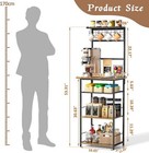 Coffee Stand Station With 4 S-shaped Hooks  Farmhouse Corner Coffee Bar