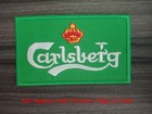 3 Pcs Beer Carlsberg Patch Iron On Embroidered Or Sew On Shirt Jacket Bag Hat
