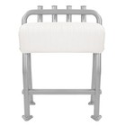 29in Aluminium White Boat T Top Leaning Post Seat S Size Long Cushion Universal