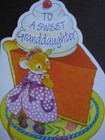 Unused Vintage Greeting Card Tender Thoughts Thanksgiving To Granddaughter Mouse