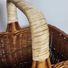 Vintage Basket Single Handle Honey Wicker Flower Garden Gathering Market Boho