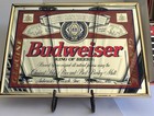 Vintage 1994 Anheuser-busch Genuine Budweiser  Beer Mirror Glass Bar Sign  25x18