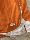 Nike Orange white Mesh Athletic Shorts Girls Youth M  8-10 