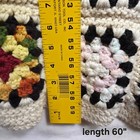 Handmade Crochet Granny Square Afghan Blanket Multicolor 60x48 Throw Retro
