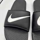 Nike Slides Black Sandals Benassi Jdi 312618-011 Swoosh Athletic Casual Size 13