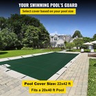 Uimoso Pool Safety Cover 20x40 Ft Rectangular In Ground High Strength Pp Outdoor