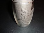 Circa 1910 Reymann Brewing Barrel Shaped Etched Glass  Wheeling  West  Virginia 