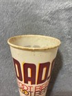 Vintage Dad   s Root Beer Waxy Cardboard Advertising Cup By Lily     