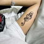 5pcs Skull Snake Head Death Eaters Dark Mark Waterproof Fake Temporary Tattoo