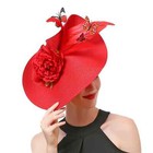Women Cocktail Party Fascinator Hat Wedding Church Kentucky Derby Formal Mesh