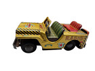 Vintage Yoshiya Japan Tin Toy Litho Friction Powered Radio Jeep With Box