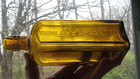 1870s Yellow Mishler s Herb Bitters Dr s b hartman   Co Applied Lip Shiny Nice