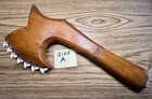 Hawaiian Style Tribal Wood War Club Weapon With Shark Teeth 16   