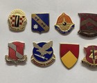 Lot Of 10 Us Army Di Dui Unit Crest Cb Pins  28