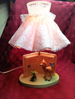 Vintage Bambi   Thumper Nursery Lamp Dolly Toy Co 1970 s Works W  Shade