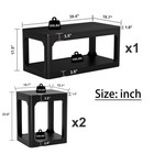 Set Of 3 Coffee Table Set Side End Table Set Ample Storage Space For Living Room