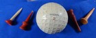 Antique Vintage  Mesh Golf Ball Davega Imperial 4 Vintage Golf Tees Display Box