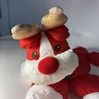 Fisher-price Puffalump Plush Stuffed Reindeer Red White 1992 8081 8082 Fluffy