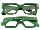 Men Classic Elegant Vintage Retro Style Clear Lens Eye Glasses Thick Green Frame