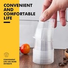 Disposable Plastic Cups 3 Oz Clear - 100 Pack Bulk Party Cups For Cold Drinks