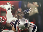 Julian Edelman Autographed 16x20  the Catch  Photo W  Inscription Jsa