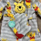 Disney Baby Winnie The Pooh Robe   Lovey Plush Blanket New W Tags 0-12 Months