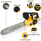 12   Compact Chainsaw For Dewalt 20v Brushless Electric Handheld Chain Saw