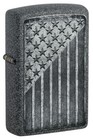 Zippo Windproof Iron Stone Lighter With Stars And Stripes  49485  New In Box