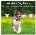 Wireless 2 In 1 Electric Dog Fence Containment System Rechargeable Shock Collar