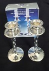 Godinger Silverplated The Millenium Collection Candlestick Holders New In Box   