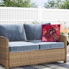Decorative Home Decor 24 X 24 In Boho Cushion Cover Beaded Boho Sofa Pillow Case