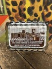 Vintage C  1920 The Lockwood-hazel Co Glass Paperweight Sign Office Furniture