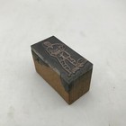 Vintage Printing Letterpress Printers Block Cut Rugby Player British Football