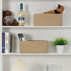 3 Pack Small Storage Baskets For Organizing  11 8 l  7 8 w  5 1 h  Brown