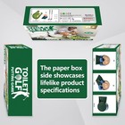  toilet Golf Game Prank Box  2 Pcs Empty Gag Gift Pack  Wrap The Actual Gifts Wi
