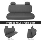 Custom-fit Front Bench Seat Covers Replace For 1990-1998 1990-1998 Bench Gray