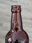 Vintage 7up Brown Squat Stubby 7oz Soda Bottle Marked Nashville Tennessee