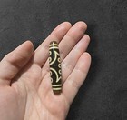 Tibetan Agate Dzi Bead Necklace  Healing Stone Necklace  Buddhist Jeweller  a12 
