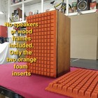 Burnt Orange  sculptured Air   Foam Grill Inserts  jbl L-100 Century Speakers