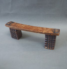 Superb Antique South African Tribal Art Carved Wooden Zulu Headrest Tsonga Shona