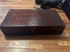 Wood Sewing Box Storage Case - Brown Wooden Sewing Box For Sewing Supplies