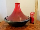Le Creuset Moroccan Tagine 27 Enamel Cast Iron Red Cerise Stoneware 2 5 Qt